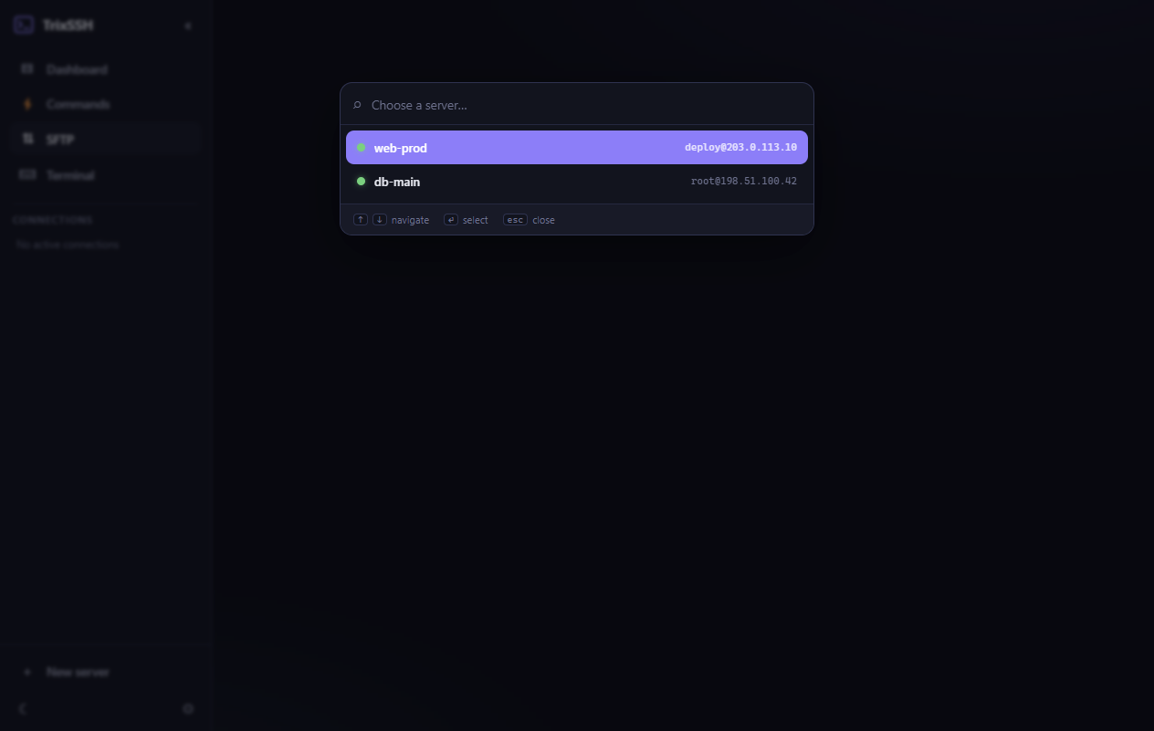 SFTP picker